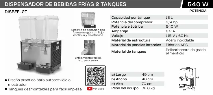 dispensador de bebidas