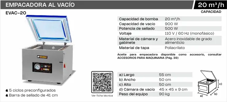 empacadora al vacío